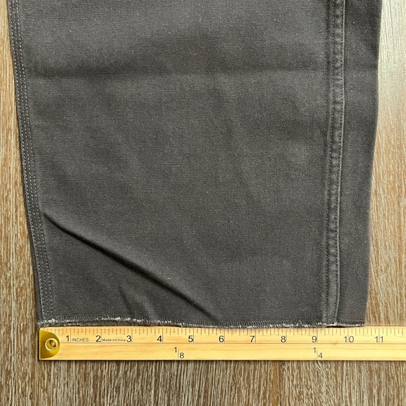 New Oobe Work Pants‎ Men's Charcoal Gray 48 Cotton Carpenter Style Unhemmed - Picture 7 of 8